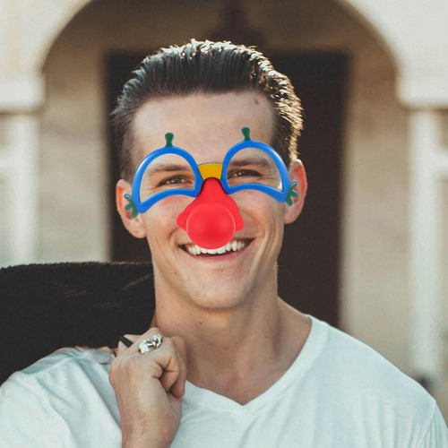 Gafas De Payaso Con Nariz Para Cosplay, Divertidas, Para Fie