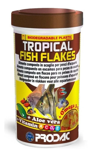 Ração Para Peixes Prodac Tropical Fish Flakes Flocos 50g