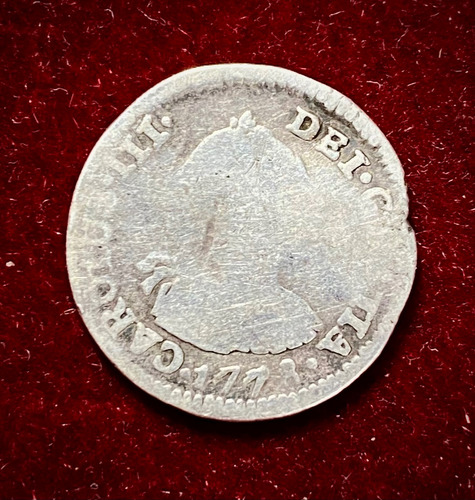 Moneda 1/2 Real Bolivia 1776 Pr Carolus 3 Km 51 (Usado)
