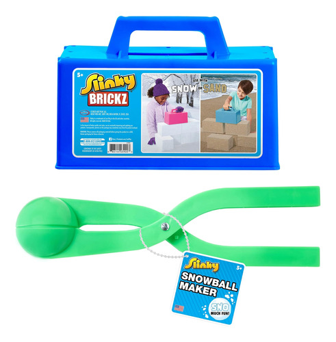 Simplemente Juega A The Slinky Snowball Maker Y Brickz Surti