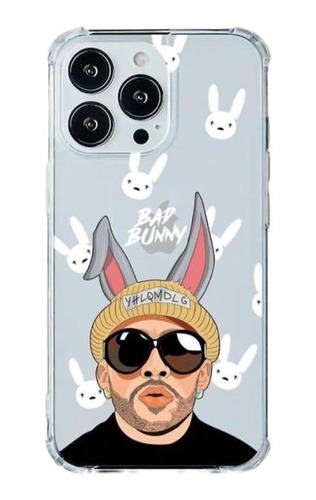 Funda Transparente De Bad Bunny Para Samsung Galaxy J6 Prime