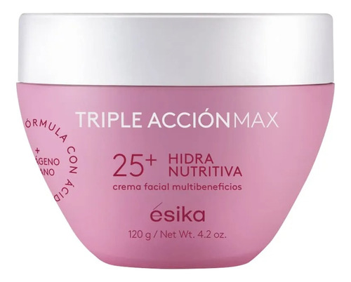 Ésika - Crema Hidra Nutritiva 25+ Triple Acción Max Todo Tipo De Piel Día/noche