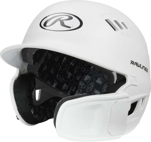 Casco De Bateo De Béisbol Y Softbol Rawlings Junior Blanco