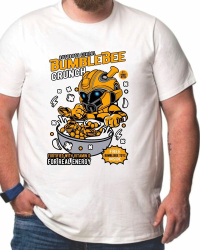 Remeras Talles Especiales Para Hombres Con Bumblebee - 7115
