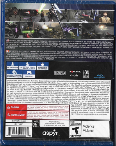 Star Wars Jedi Knight Collection - Ps4 - Novo/lacrado