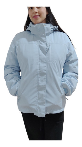 Campera De Mujer Dos En Uno Desmontable Impermeable M Al 8xl