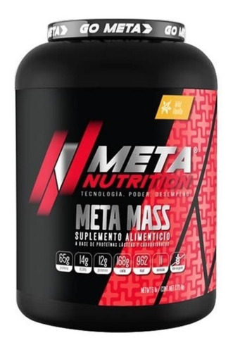 Gainer Meta Nutrition Meta Mass 6 Lbs Todos Los Sabores!