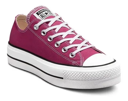 Tenis Chuck Taylor All Star Canvas Platform Ox Rosa Hotsale