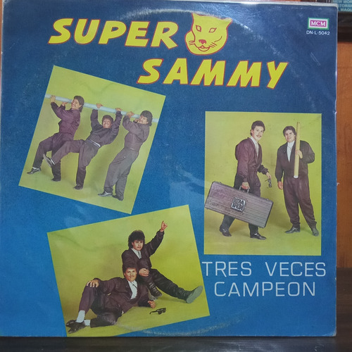 Disco Lp Súper Sammy Tres Veces Campeón 1990