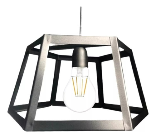 Pack X 2.lampara Colgante Hexagonal Negro Micro, Techo