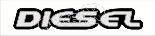 Emblema Adesivo Diesel Blazer S10 Prata Resinado Bar022