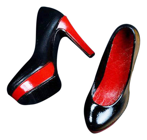 Zapatos De Tacón De Vestir A Escala 1/6 Retro Para Figuras