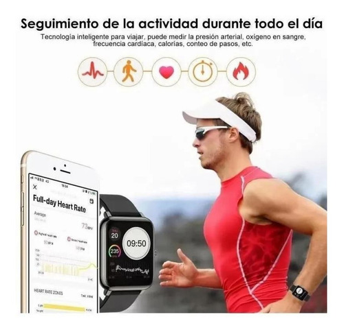 Imagen 3 de 10 de P22 Reloj Inteligente Smartwatch Ip67 Deporte Monitor Salud