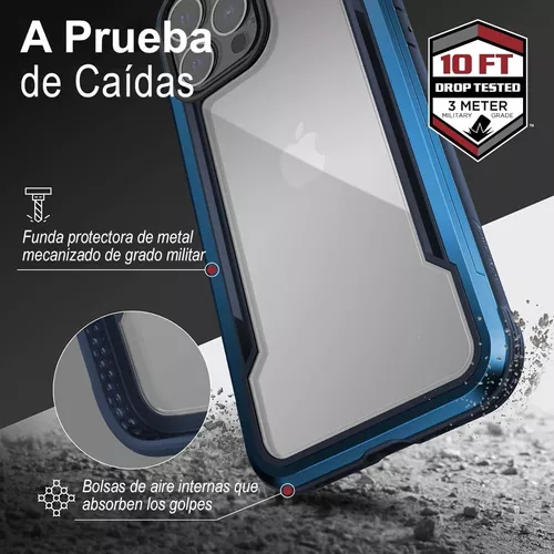 Raptic Shield - Carcasa compatible con iPhone 13 y iPhone 13 Max,  protección contra golpes, marco de aluminio duradero, probada para caídas  de 10 pies
