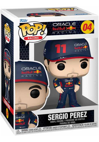 Funko Pop! Racing Red Bull Sergio Checo Perez Con Gorra #04