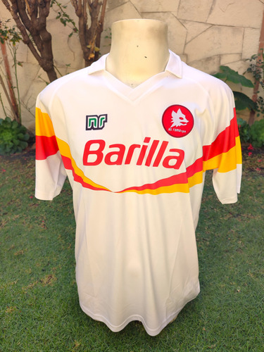 Jersey Roma De Italia Barilla Retro Visita 1990 Talla L