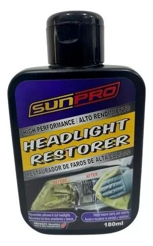 Restaurador De Faros Sun Pro 180ml