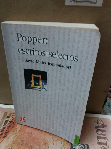 Filosofía - Karl Popper - Escritos Selectos - Fce - 2006