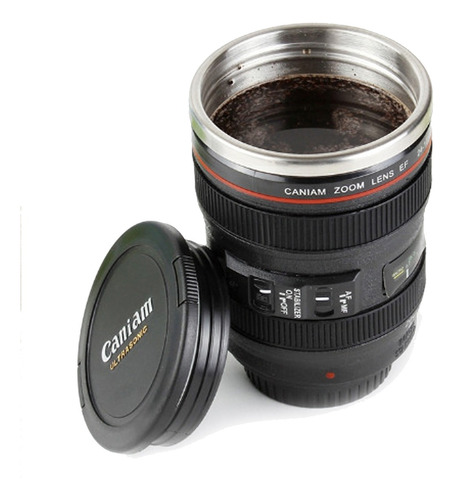 Vaso Mug Lente Camara Termo Taza  Canon 24-105mm 400ml