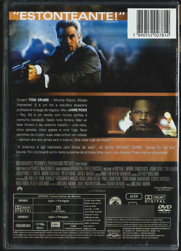 Dvd / Colateral ( Tom Cruise , Jamie Foxx , Javier Bardem ) (Usado)