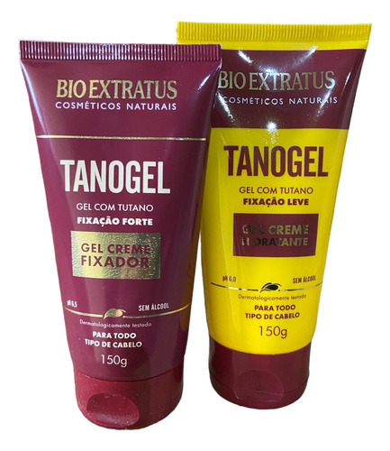 Kit Tutano Fixação Capil Tanogel Hidratante + Fix Forte 150g