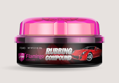 Cera Rubbing Compound Flamingo + Paño Aplicación