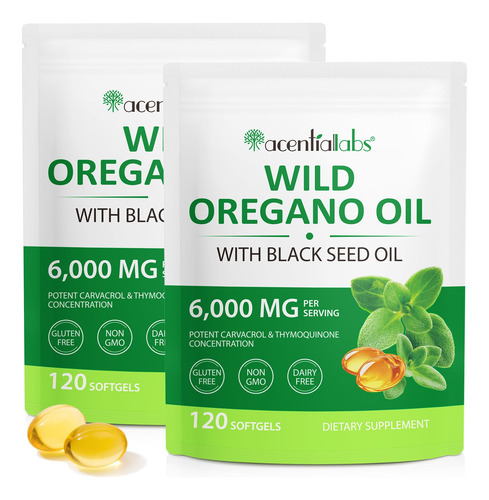 Vortexonix Aceite De Orégano Orgánico 2 Pack 120 Cápsulas