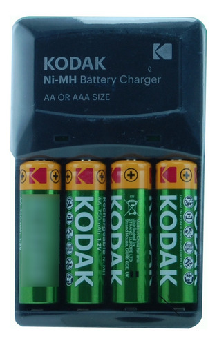 Cargador Con Baterias Recargables Aa Y Aaa Kodak 