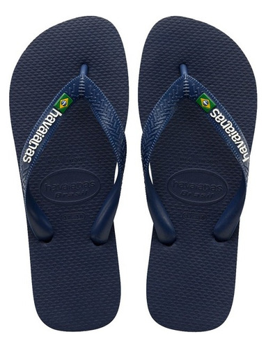 Ojotas Havaianas Originales Logo Brasil Unisex