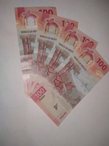 Billetes De 100 Pesos De Sor Juana Serie Aa, Prec Individual