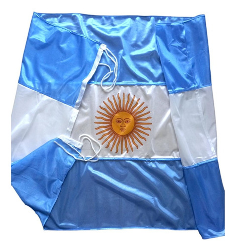 Bandera Argentina De Flameo 90x200 Cm - Oficial Reforzada