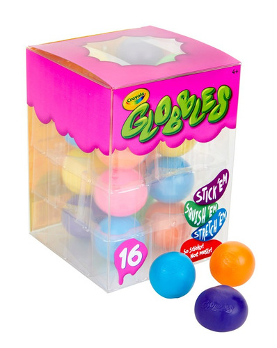 Crayola pack 16 juguete squishy globbes putty elásticos multicolor 3+