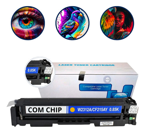 Toner Compatível Hp W2310a 215a M182nw M182 Yellow Com Chip