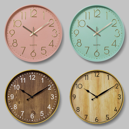 Reloj De Pared Durable Accurate Time E-1 Con Pincel De Color