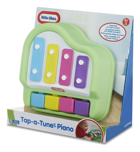 Imagen 2 de 6 de Piano Little Tikes Teclas Grandes Faciles De Pulsar Infantil