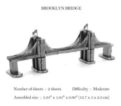Rompecabezas 3d Puente De Brooklyn