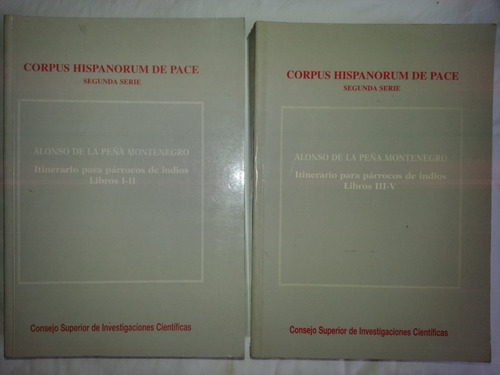 Itinerario Para Parrocos De Indios, Libros 1 Al - 5  ( 2 T )