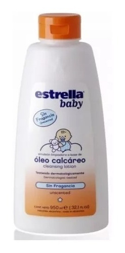 Estrella Baby Oleo Calcáreo Sin Fragancia X 950ml