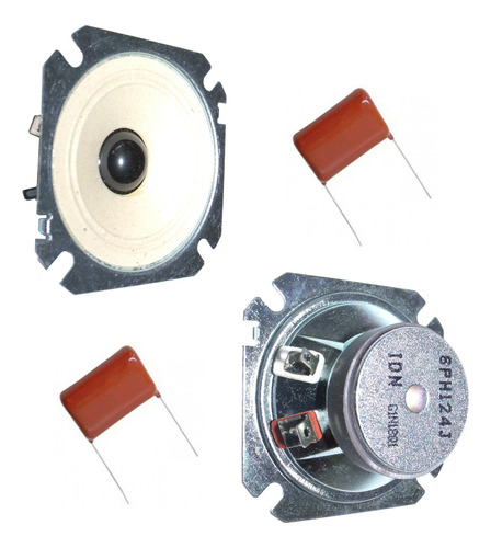 Par Tweeter 2 1/2 Com 2 Capacitores 2 Vias Boolkshelf