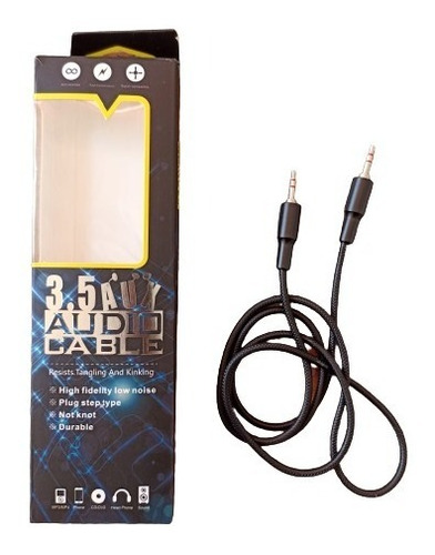 Cable De Audio Auxiliar 3,5 Mm Resistente De Nailon 