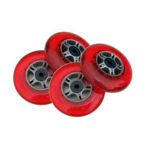 4 rueda Rojo W Abec 7  rodamiento Para Razor Scooter 100 mm