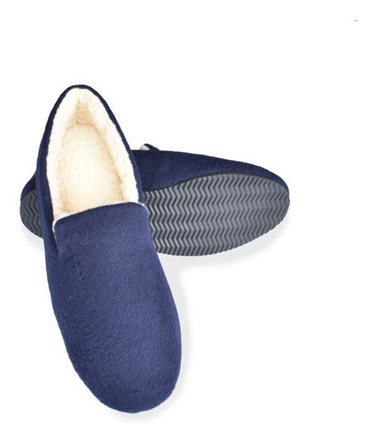 Imagen 2 de 5 de Pantuflas Paño Vinotinto/rojas Mujer. Cerradas Con Felpa.
