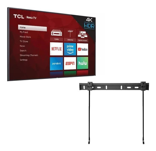 Television Tcl 75s421 75 Led 4k Roku Sin Bases + Soporte (Reacondicionado)