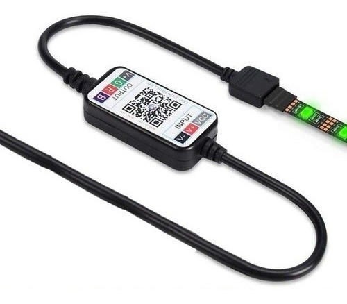 Imagen 1 de 5 de Controlador Tira Led Rgb Bluetooth 12-24v 60w
