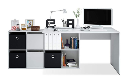 Imagen 2 de 3 de Escritorio Cipriano Muebles Entre Rios de 170cm x 80cm x 45cm blanco