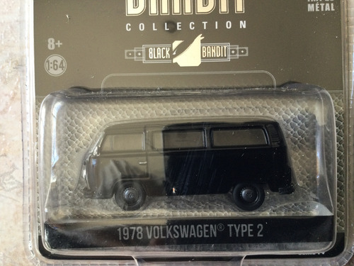 Greenlight Black Bandit S14 1978 Volkswagen Type 2 Combi Negro