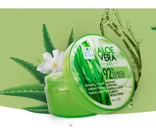 Gel Aloe Vera Bacc 92% Extracto Humecta - mL a $38