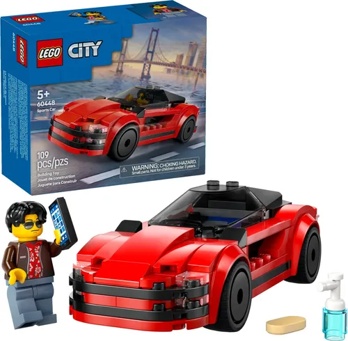 Brinquedo Carro Esportivo Vermelho 60448 +5 Anos Lego