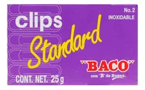 Comprar 10 Cajas 100 Piezas C\u002Fu Clips Estandar Baco No.2 Inoxidable Color Plateado