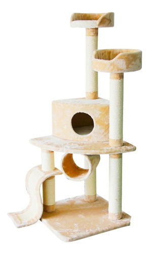 Imagen 1 de 3 de Juguete Para Gatos Torre Arañador Rascador 54x54x120 Cm